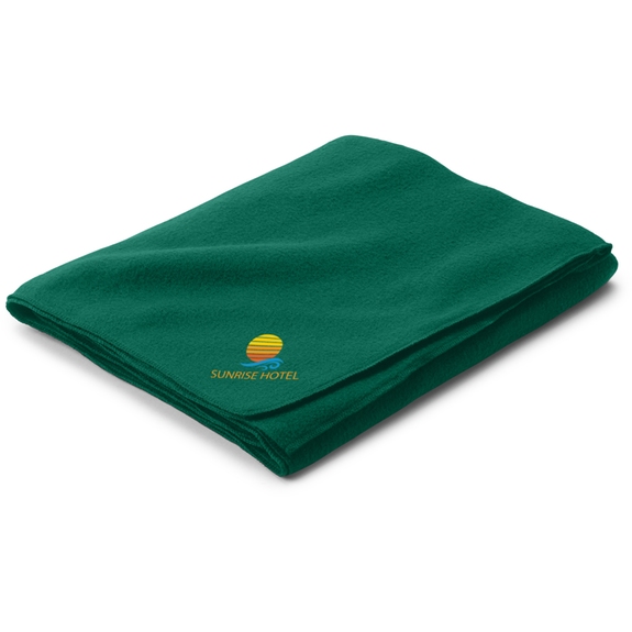 Hunter Green - Budget Custom Fleece Blanket - 50"w x 60"h