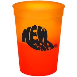 Orange to Tropical Red Mood Color Changing Custom Stadium Cup - 12 oz.