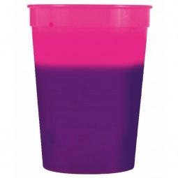 Pink to Purple Mood Color Changing Custom Stadium Cup - 12 oz.