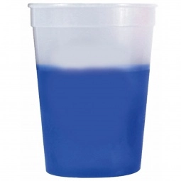 Frosted to Blue Mood Color Changing Custom Stadium Cup - 12 oz.