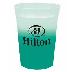 Frosted to Green Mood Color Changing Custom Stadium Cup - 12 oz.