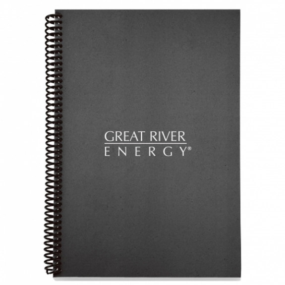 Black - Colorplay Spiral Bound Promotional Notebook - 6"w x 9"h