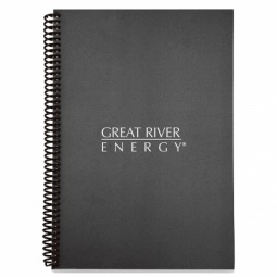 Black - Colorplay Spiral Bound Promotional Notebook - 6"w x 9"h