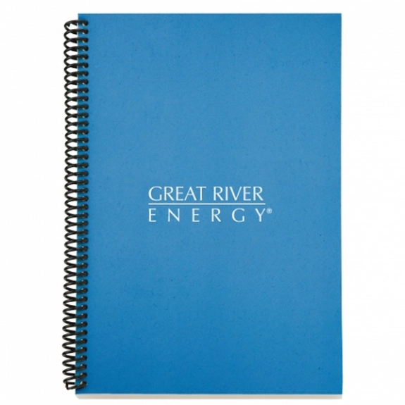 Light Blue - Colorplay Spiral Bound Promotional Notebook - 6"w x 9"h