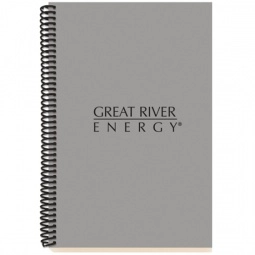 Grey - Colorplay Spiral Bound Promotional Notebook - 6"w x 9"h