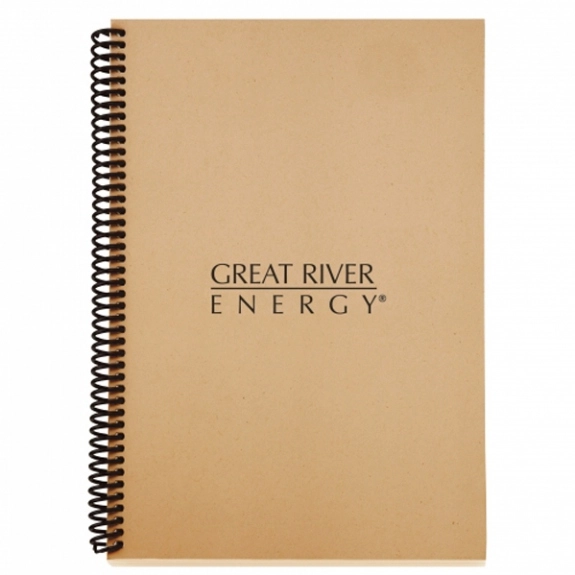 Natural - Colorplay Spiral Bound Promotional Notebook - 6"w x 9"h