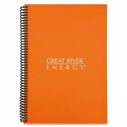 Orange - Colorplay Spiral Bound Promotional Notebook - 6"w x 9"h