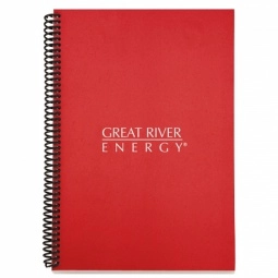 Red - Colorplay Spiral Bound Promotional Notebook - 6"w x 9"h