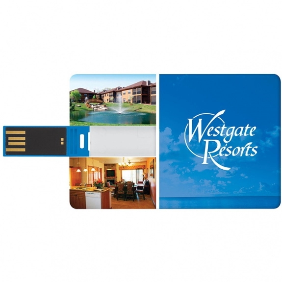 Full Color Business Card USB Custom Flash Drive - 1GB