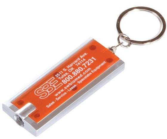 Rectangle Led Light Promotional Key Tag 