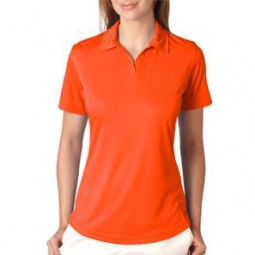 Orange UltraClub Cool & Dry Performance Custom Polo Shirt - Women's