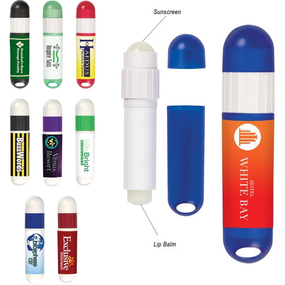 Promotional Lip Balm and Sunscreen Combo Stick