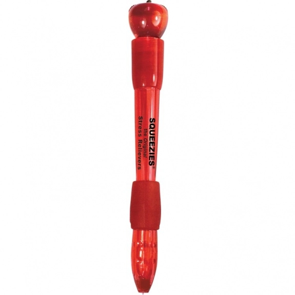 Red Apple Shaped Light-Up Ballpoint Custom Pen