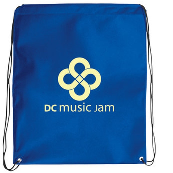 Reflex Blue - Jumbo Non-Woven Drawstring Custom Backpacks