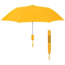 Neon Yellow Telescopic Folding Custom Umbrella