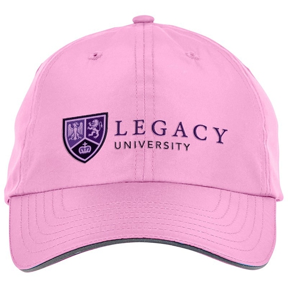Charity Pink Core365 Reflective Piping Custom Performance Cap