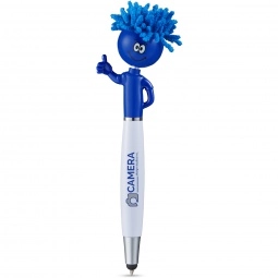 Blue Thumbs Up MopTopper Custom Stylus Pen w/ Screen Cleaner
