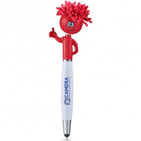Red Thumbs Up MopTopper Custom Stylus Pen w/ Screen Cleaner