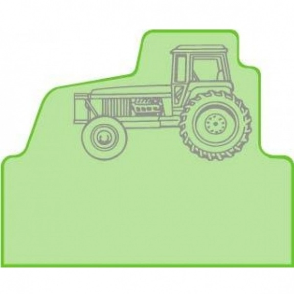 Translucent Lime Green Press n' Stick Custom Calendar - Tractor 