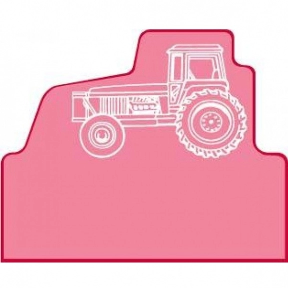 Translucent Red Press n' Stick Custom Calendar - Tractor 
