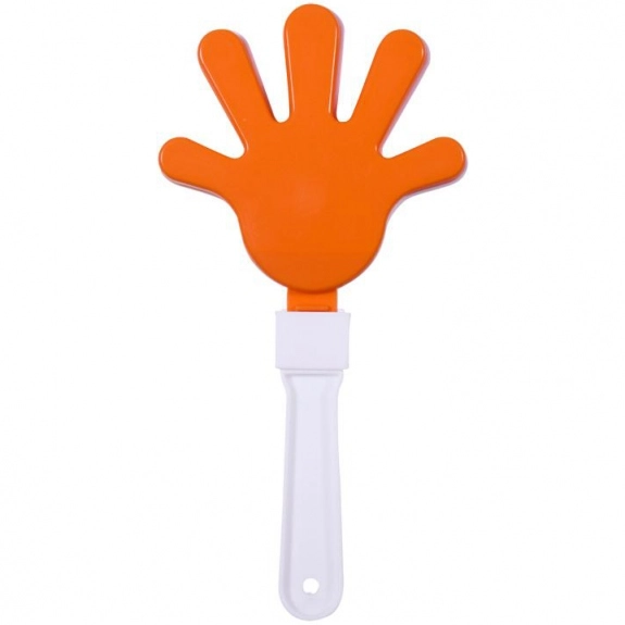 Orange Hand Shaped Promotional Clapper