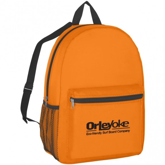 Orange Budget Custom Backpack