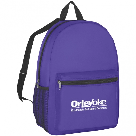 Purple Budget Custom Backpack