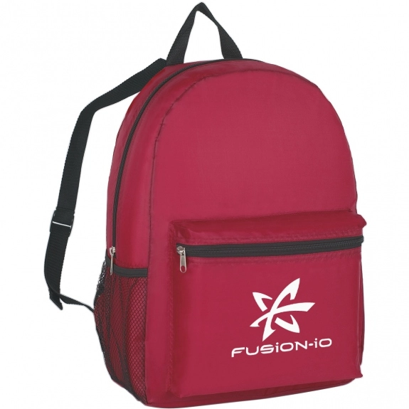 Maroon Budget Custom Backpack
