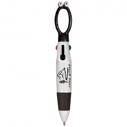 Black 4-in-1 Googly-Eyed Promotional Pen