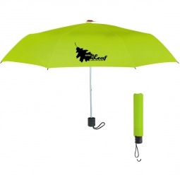Lime Telescopic Promotional Umbrellas - 42"