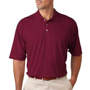 Maroon UltraClub Cool & Dry Sport Custom Polo Shirt - Men's