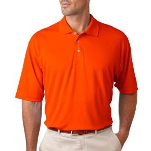 Orange UltraClub Cool & Dry Sport Custom Polo Shirt - Men's