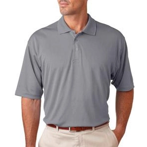 Grey UltraClub Cool & Dry Sport Custom Polo Shirt - Men's