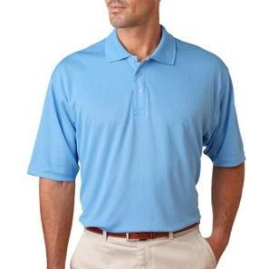 Columbia Blue UltraClub Cool & Dry Sport Custom Polo Shirt - Men's