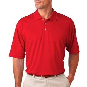 Red UltraClub Cool & Dry Sport Custom Polo Shirt - Men's