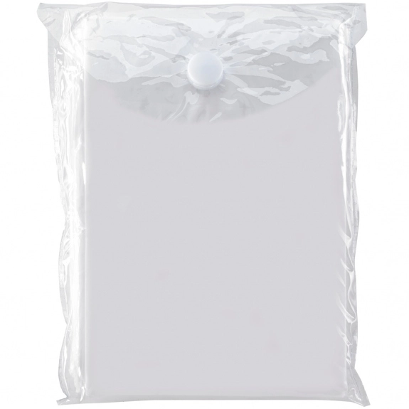 White Adult Disposable Rain Promotional Poncho