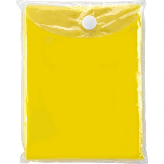 Yellow Adult Disposable Rain Promotional Poncho
