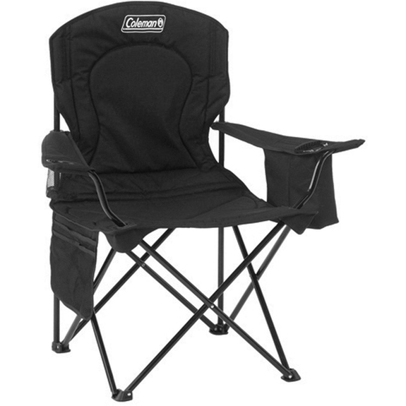 Black Coleman Oversized Cooler Custom Folding Chair