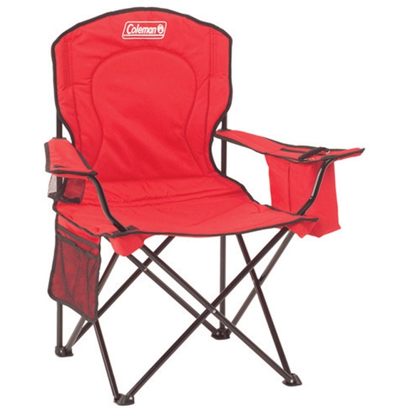 Red Coleman Oversized Cooler Custom Folding Chair
