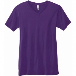 Team Purple Bella + Canvas Jersey V-Neck Custom T-Shirts - Colors