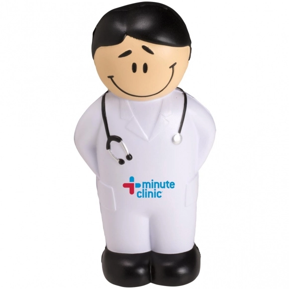Male Happy Doctor Customized Stress Balls