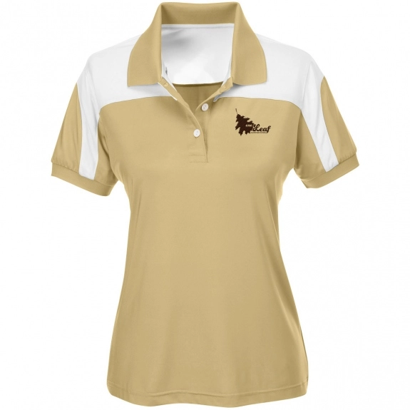 Vegas Gold Team 365 Performance Custom Polo Shirts - Women's