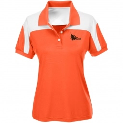 Orange Team 365 Performance Custom Polo Shirts - Women's
