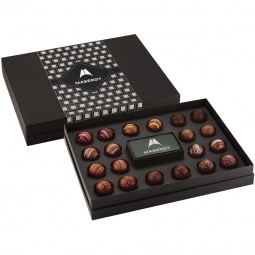 Full Color 20-Piece Decadent Truffle Custom Gift Box