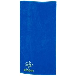 Royal Blue - Jewel Collection Custom Beach Towel - 30"w x 60"h