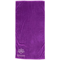 Purple - Jewel Collection Custom Beach Towel - 30"w x 60"h