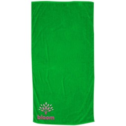 Lime Green - Jewel Collection Custom Beach Towel - 30"w x 60"h