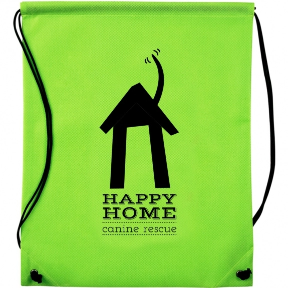150 Personalized Classic Drawstring Backpack Printed with your Logo or Message 