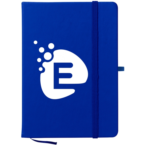 Royal Blue Soft-Touch Custom Journal Notebook - 5"w x 7"h