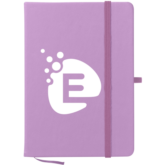 Purple Soft-Touch Custom Journal Notebook - 5"w x 7"h